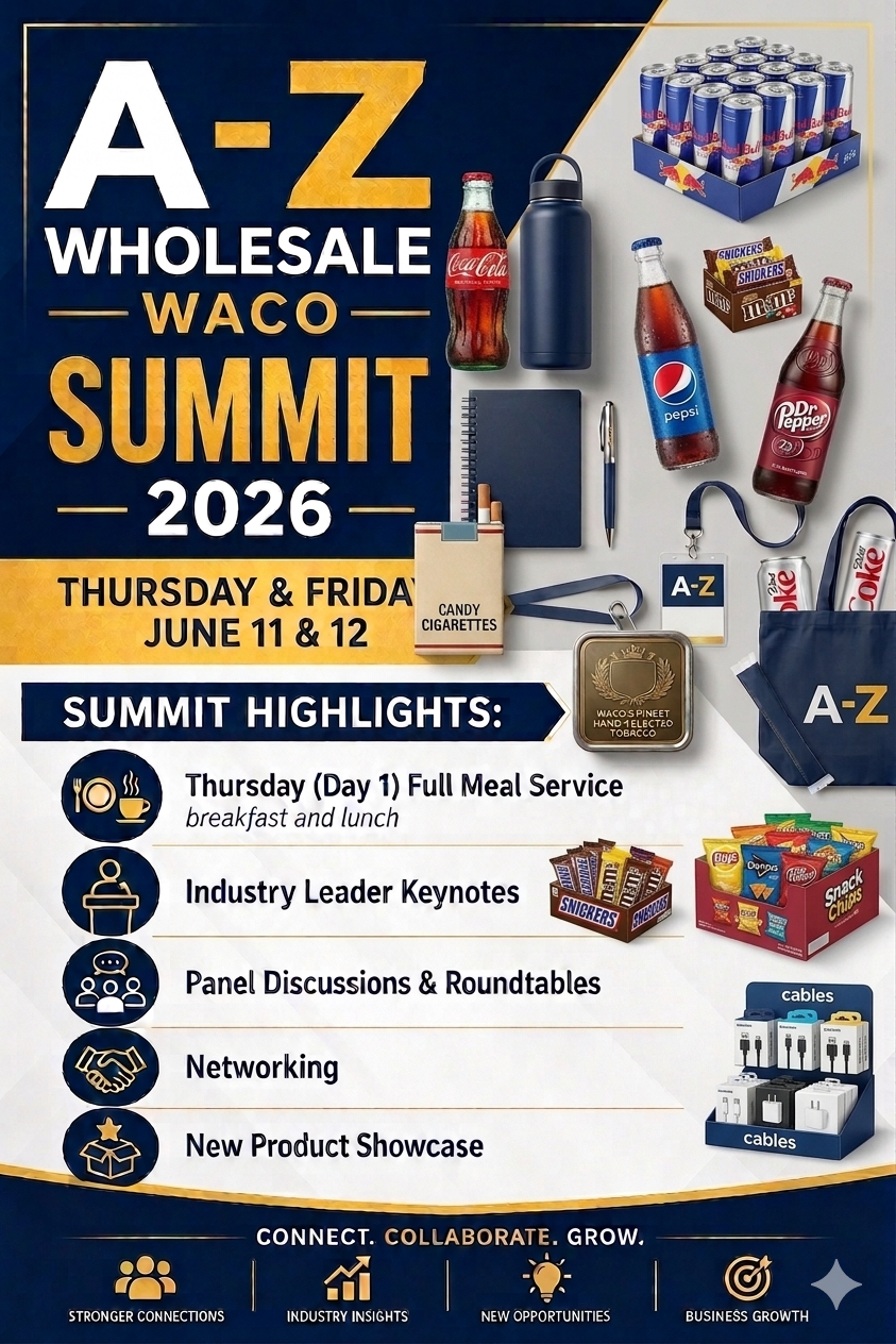 A-Z Wholesale Summit 2026 product flyer