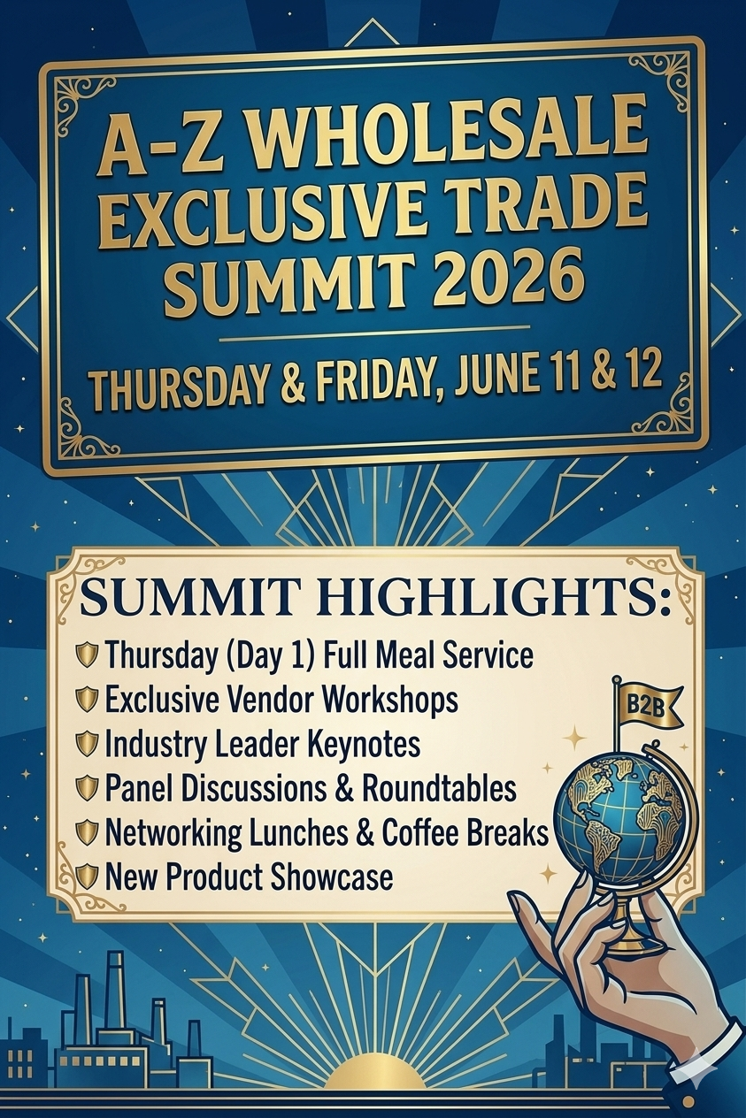 A-Z Wholesale Exclusive Trade Summit 2026 flyer